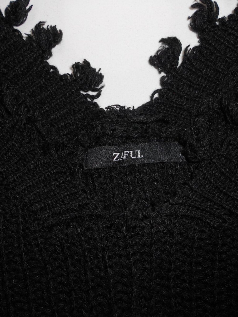 Zaful Fringe Black Top - Picture 5 of 9